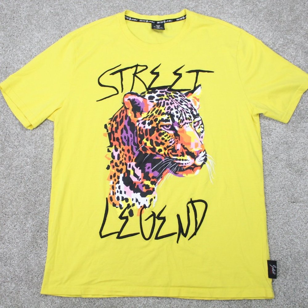 Switch Remarkable Shirt Mens 2XL XXL Yellow Street Legend S/S‎ Cotton Pullover